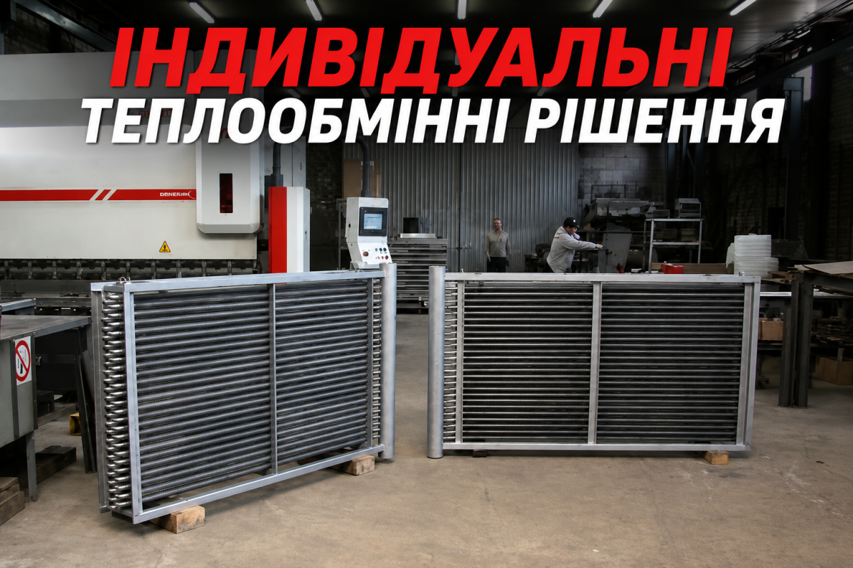 Нестандартні калорифери та теплообмінники на замовлення